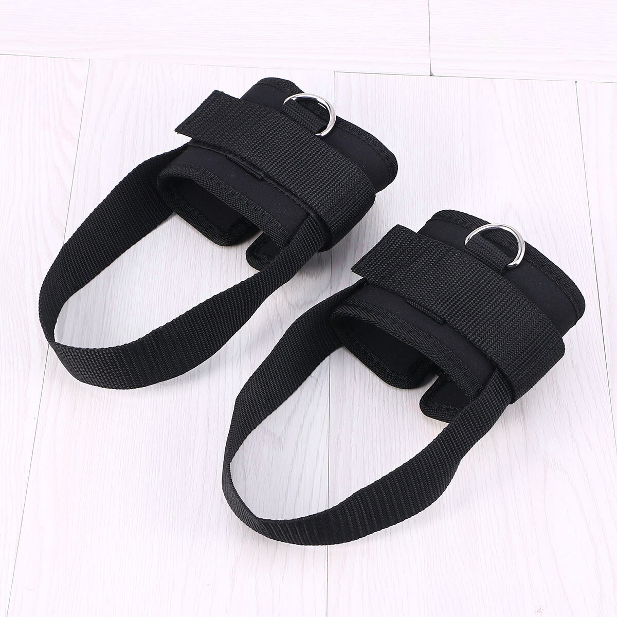 2Pcs Ankle Support Sport Ankle Strap Padded D-ring Ankle Cuffs Ankle Protectier for Gym Workouts Leg Weights Exercises