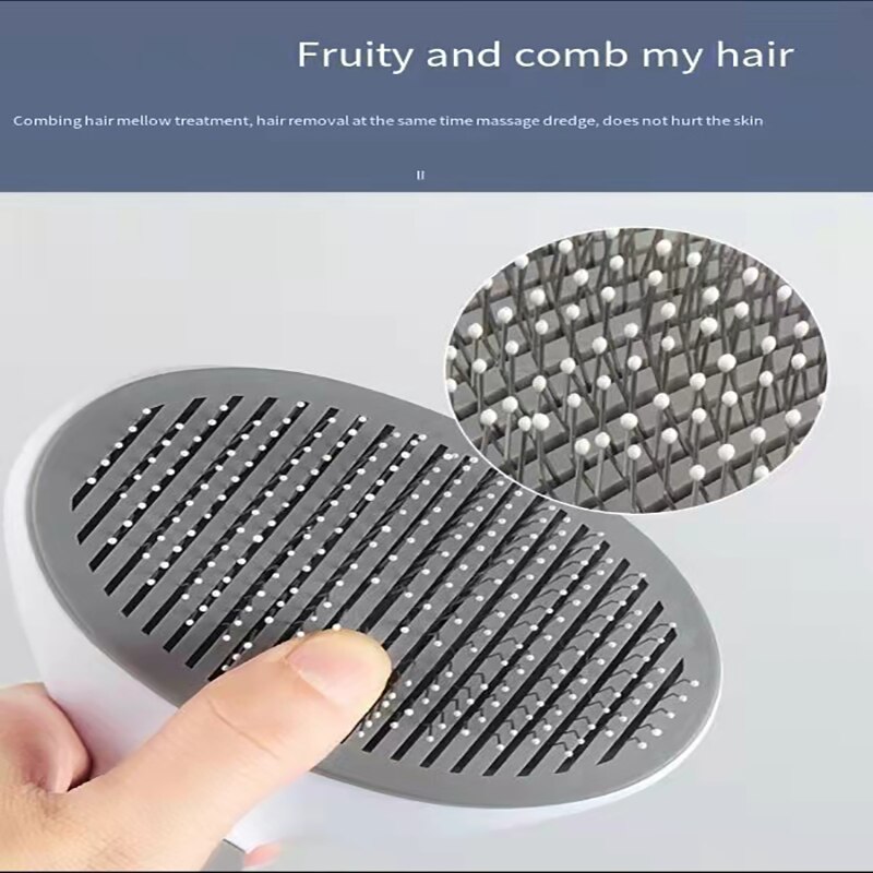 Peigne épilateur pour chat, brosse de toilettage et de soin, poils longs d'animaux de compagnie, nettoyage, fournitures de brosse de bain