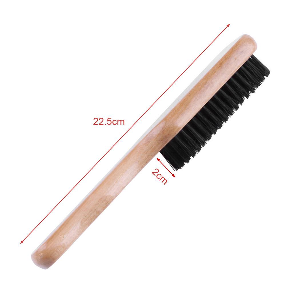 Haarborstel met natuurlijke zwijnenharen, massagekam, antistatische hoofdhuidborstel, houten handvat, kappersborstel, stylingtool