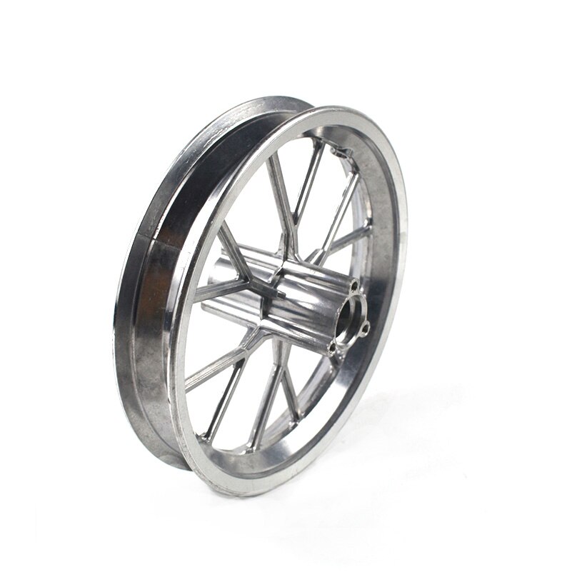 Llanta de aleación de aluminio para Mini Moto, llanta delantera y trasera de 222mm, apta para 49cc, Dirt Bike de bolsillo,: Front hub