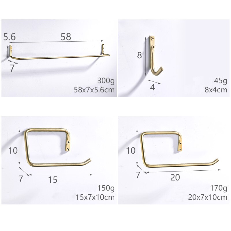Industrial Retro americano accesorios de baño cocina negra toallero papel toalla gancho de hierro soporte de tubería de agua