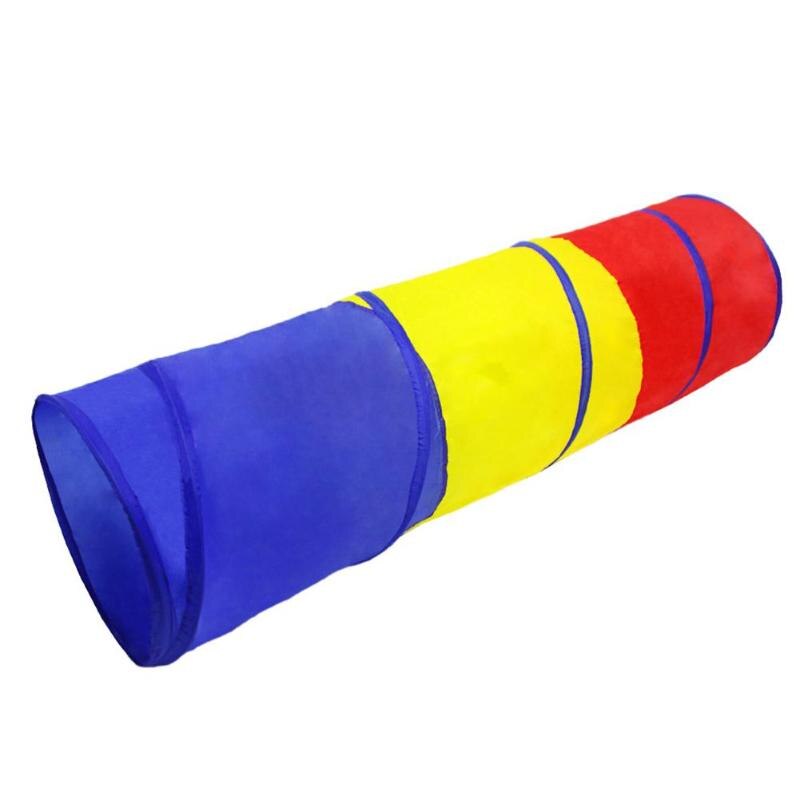 Kids Tent Tunnel Crawling Game Children Indoor Outdoor Play House Tube Baby Folding Tube Tent Colorful Cloth Tunnel Crawling Toy