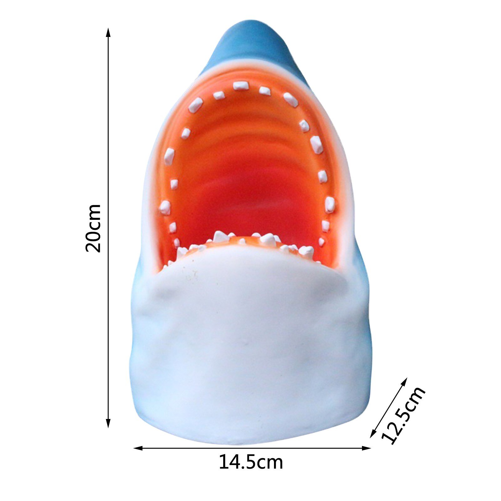 Unique Great White Shark Head Sculpture Wall Hanging Resin 3D Jaws Statue Ocean Art and Craft Ornament For Home And Bar Decor