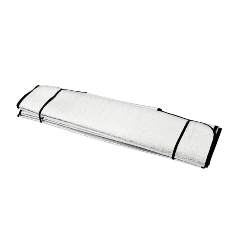 Auto Faltbare Windschutzscheibe Sonnenschirm Vorne Und Hinten Fenster Sonnenschutz Silber 140X70Cm