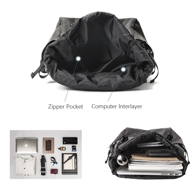 Mannen Rugzak Pvc School Rugzak Tas Mode Waterdichte Reistassen Casual Lederen Boekentas Mannelijke Grijs Harajuku Bag Purse