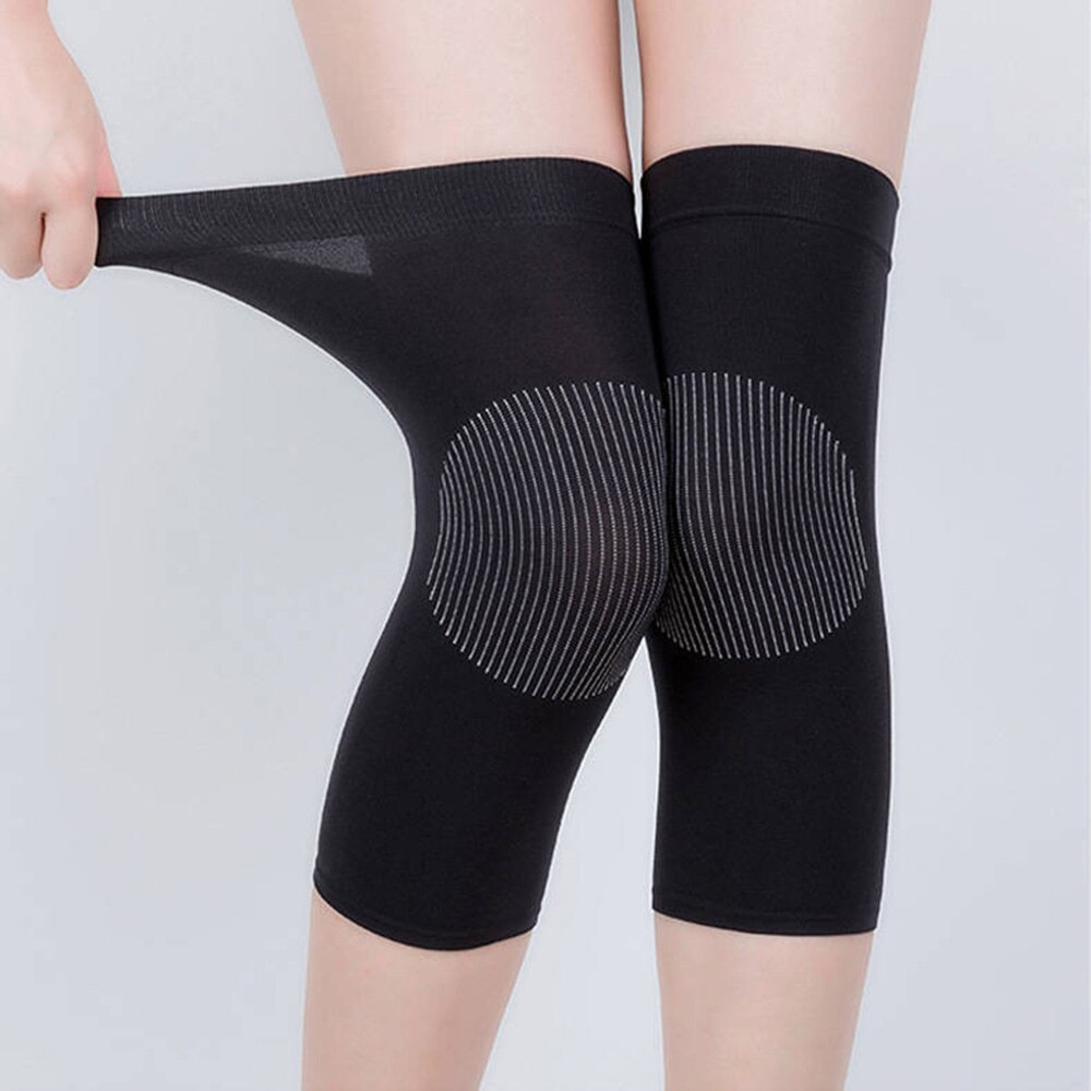 Rodilleras de compresión de manga de soporte de rodilla finas para exteriores 1 par duradero