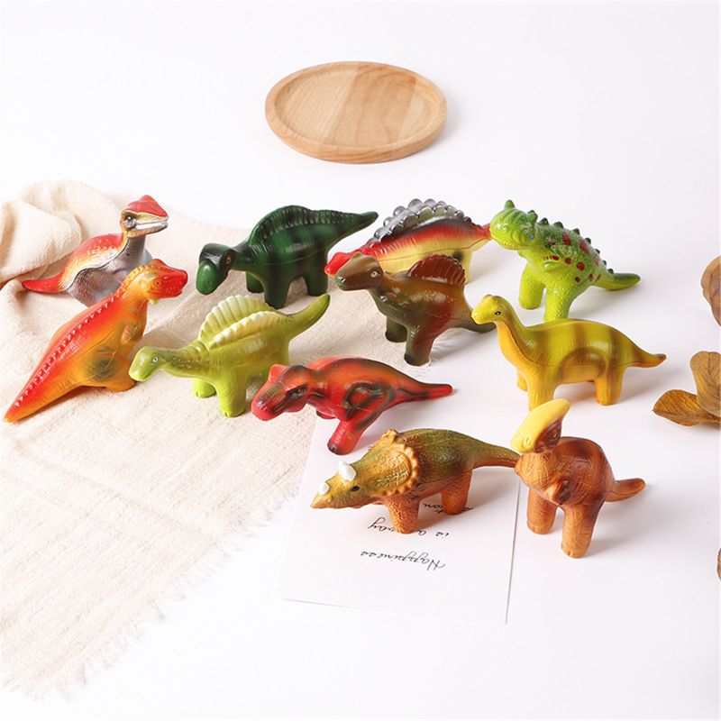 6 Stuks Dinosaurus Squishy Speelgoed Set Voor Langzaam Stijgende Stress Super Zachte Squeeze Dinosaurus Speelgoed