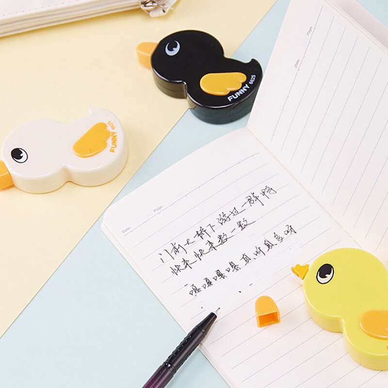 Lovely Cute Funny Duck Correction Tape 6m*5mm School Office Stationery Prize for Kids Student Supplies