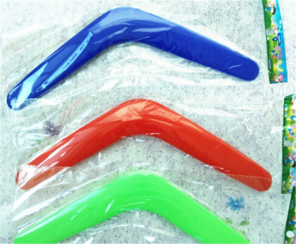 V Vorm Boomerang Handgemaakte Plastic Outdoor Fun Sport Lichtgevende Outdoor Park Speciale Vliegende Speelgoed Vliegende Schijf Vliegende Schotel