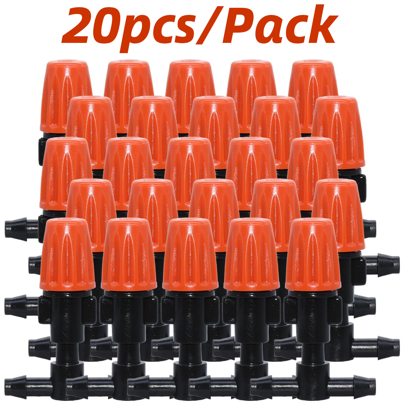 Ugelli regolabili per nebulizzazione di serra con connettore da 1/4 '' per kit sistema di irrigazione da giardino per irrigazione a goccia bonsai di fiori