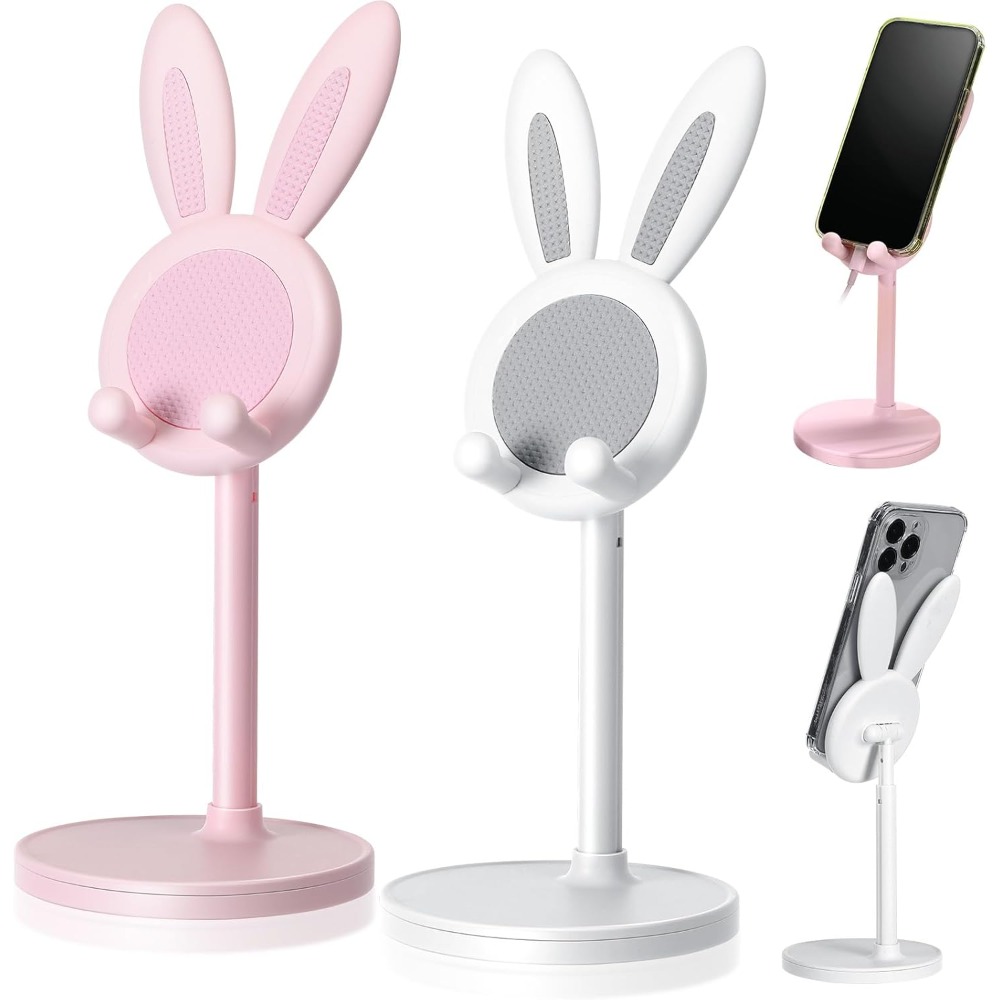 Le lapin mignon support de téléphone portable de bureau peut soulever et ajuster les accessoires de téléphone de bureau support de téléphone poignée de téléphone