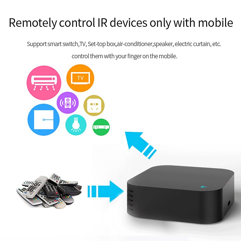 Tuya Smart Life WiFi IR remote control with Temperature and Humidity Sensor Voice Control with Alexa and Google home