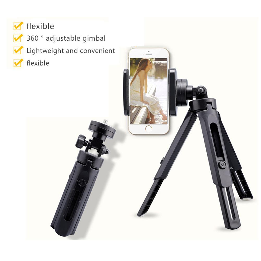 Mini trípode extraíble para Selfie, trípode portátil de sobremesa para cámara de teléfono, cabeza de bola para cámaras DSLR sin Espejo, DV LED, vídeo para Smartphone