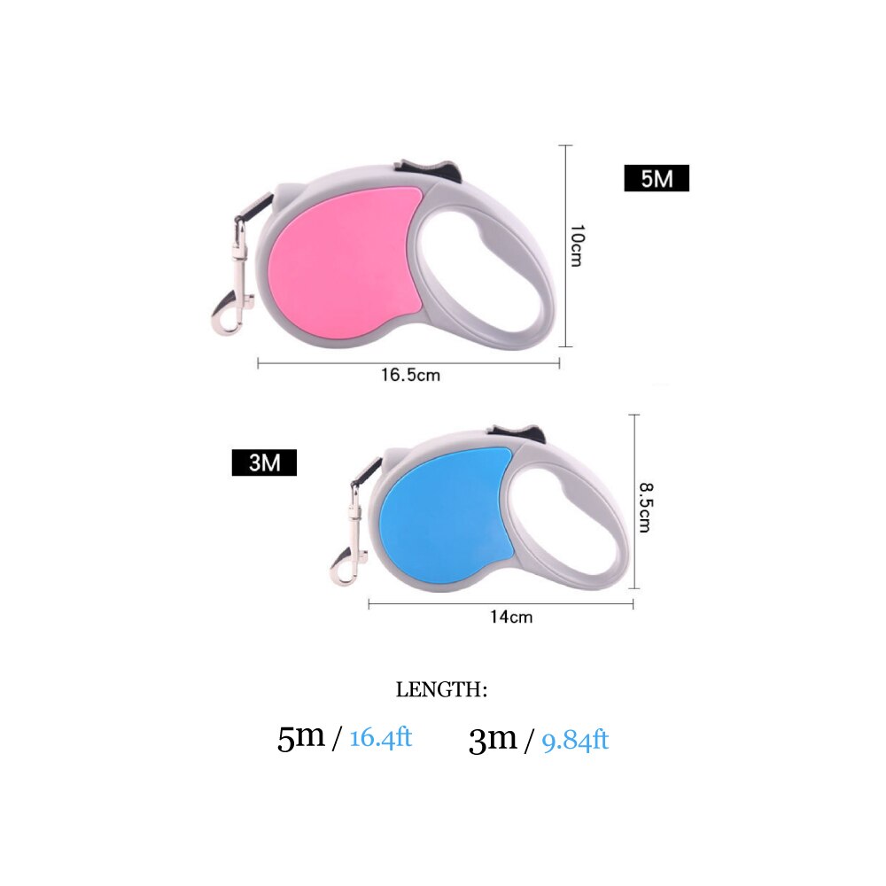Kleurrijke 5m automatische hondenriem reflecterende intrekbare hondenriem wandelriem voor grote middelgrote honden huisdieraccessoires