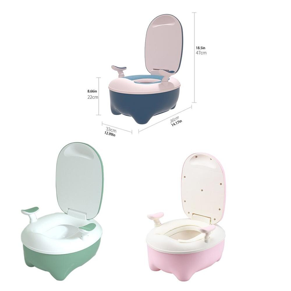 Children's Splash-proof Baby Potty Plastic Road Pot Infant Potty Training Cute Baby Toilet Safe Kids Potty Trainer Seat Chair WC