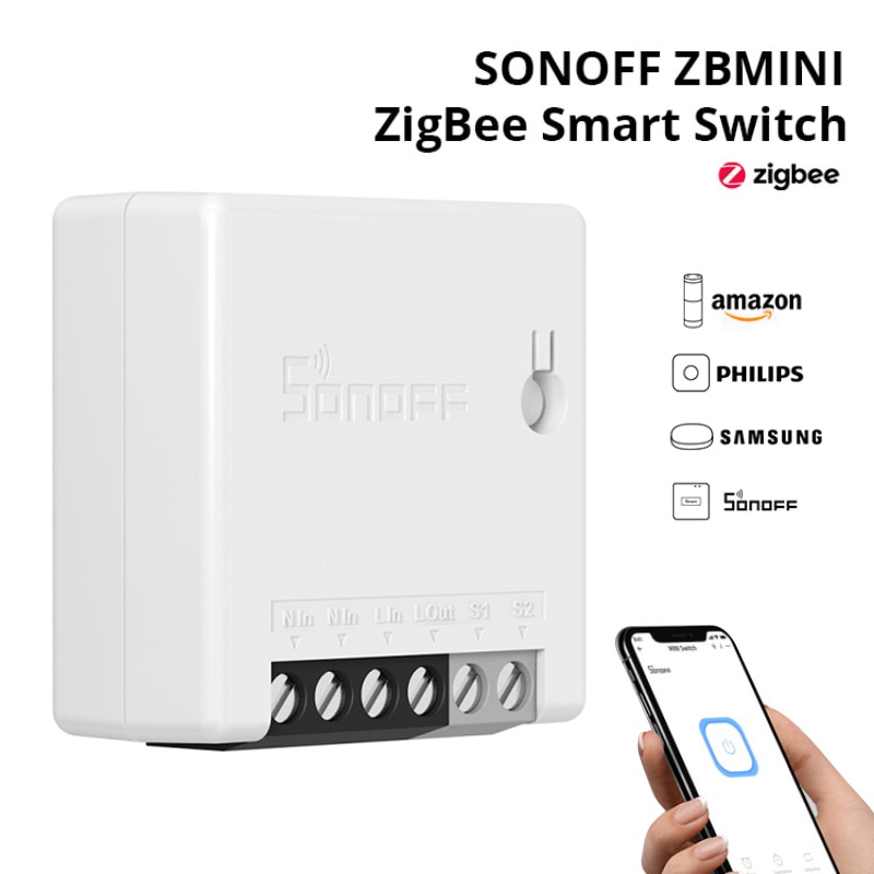 SONOFF ZB MINI Zigbee DIY Smart Switch Two Way Switch APP Remote Control Works With SONOFF ZB Bridge Alexa Google Home Durable