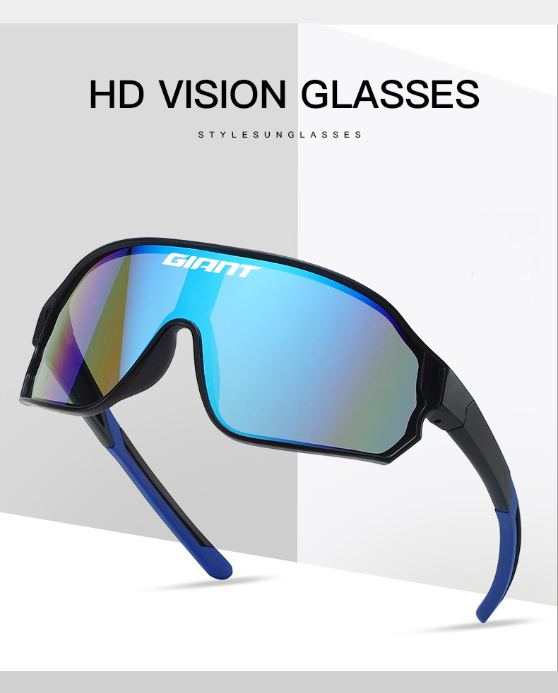 Giant sykkelbriller med  uv400 anti-dugg revolverende linser med hd-klarhet, terrengsykkel/landeveissykkelsolbriller for menn og kvinner