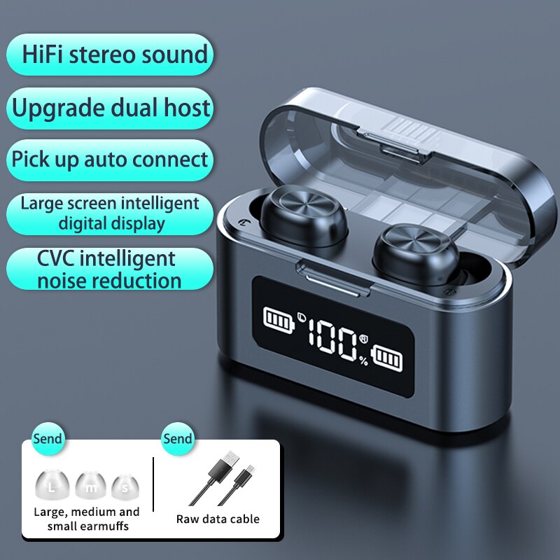 Zuta Bluetooth Oortelefoon Met Microfoon Sport Waterdichte Touch Control Muziek Oordopjes Voor Telefoon Draadloze Hoofdtelefoon Headset: BTH 279--H