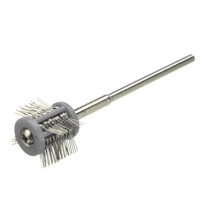 Pro Texturning Brushes Polishing Grit Mounted Matt Wire Brush Jewelry Brush With Handle DIY Jewelry Making Tools: Gray