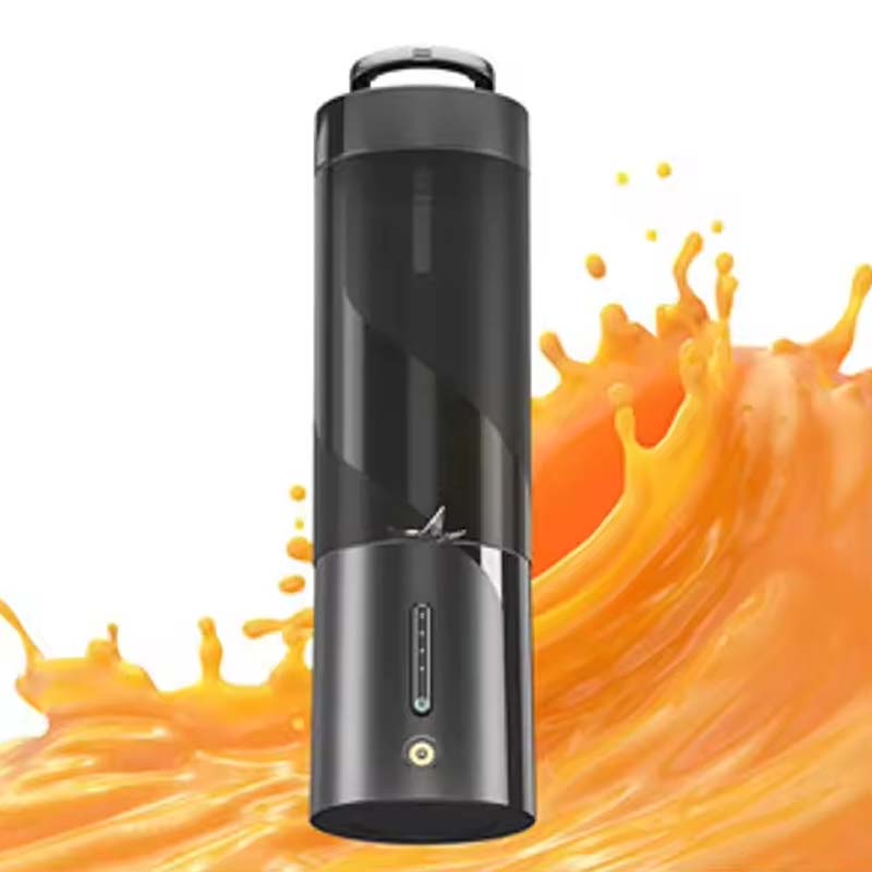 Bærbare trådløse blendere til fersk juice husholdningsshaker og smoothier ladejuicer blender fruktmikser: Svart