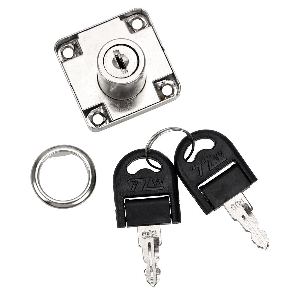 Hardware Cabinet Locks Zinc Alloy Desk File Cabinet Lock: White