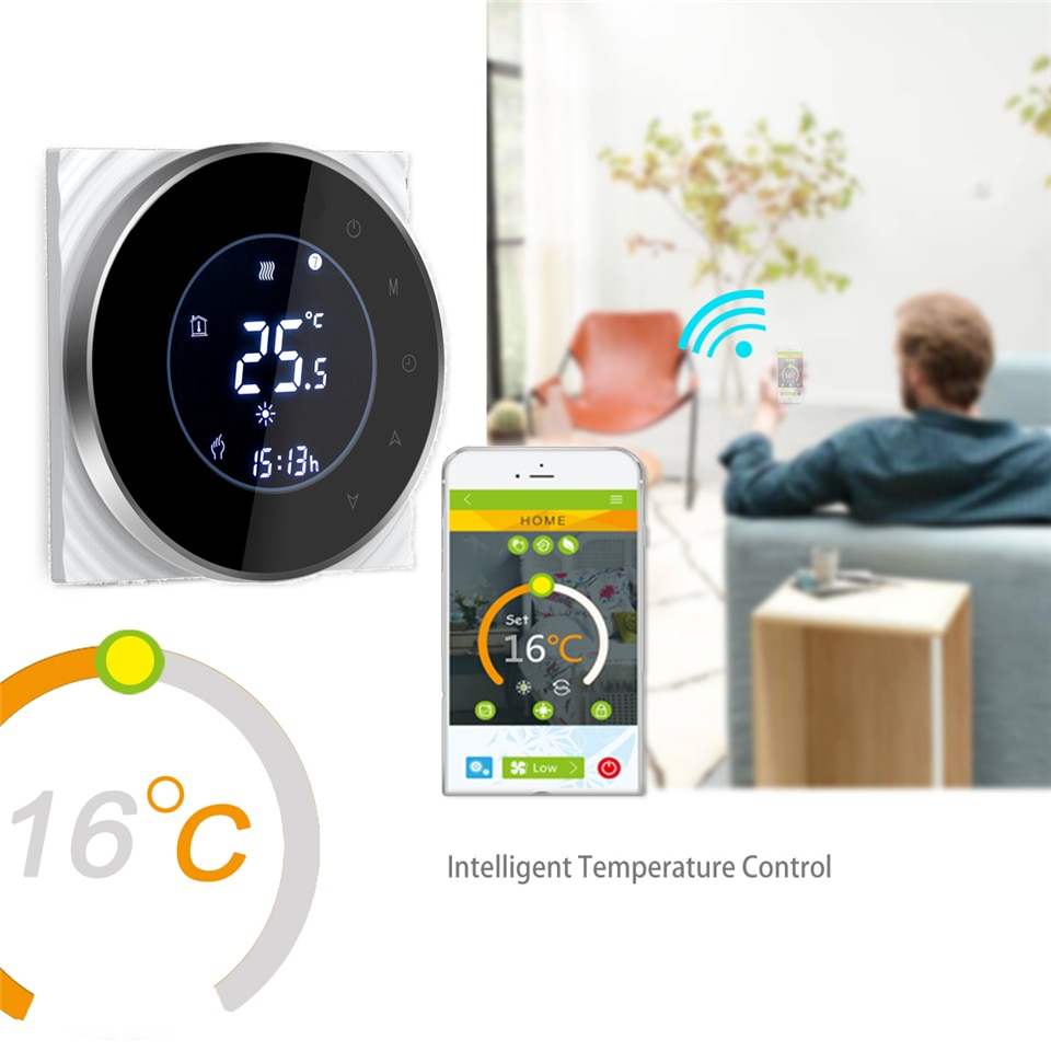 Digital Wifi Thermostat Room Thermostat Temperature Controller for Gas Water Boiler Heating Thermostat Support Alexa Google Home