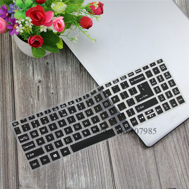 For Acer aspire 5 A515-56 A515-56g a515-55g a515-55 a515-54 a515-53g / Aspire 5 A515-55G 15.6 inch Laptop Keyboard Cover Skin: Black
