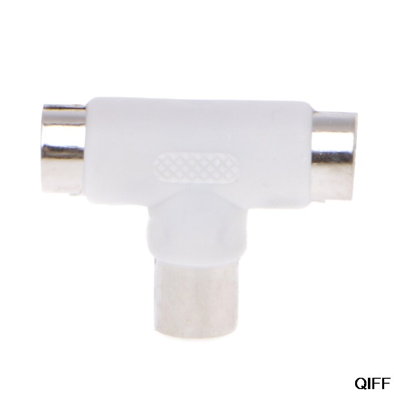 2- vejs tv t splitter antenne koaksialkabel han  to 2x kvindelige stik adapter aug . 8