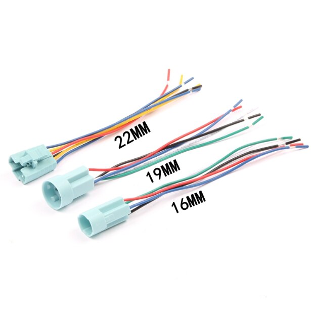 LED D'avertissement étanche 5 Couleurs – Tailles 8, 12, 16, 19, 22 Mm – Montage Métal, Pour Tableau De Bord Ou Véhicule