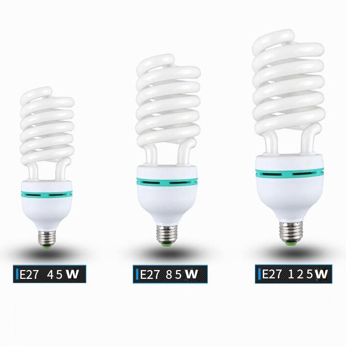 1PCS Lamp Light Bulbs E27 85W, E27 125W 220V Bulb Large Spiral Energy-saving Environmental Protection Radiation Bulb Home