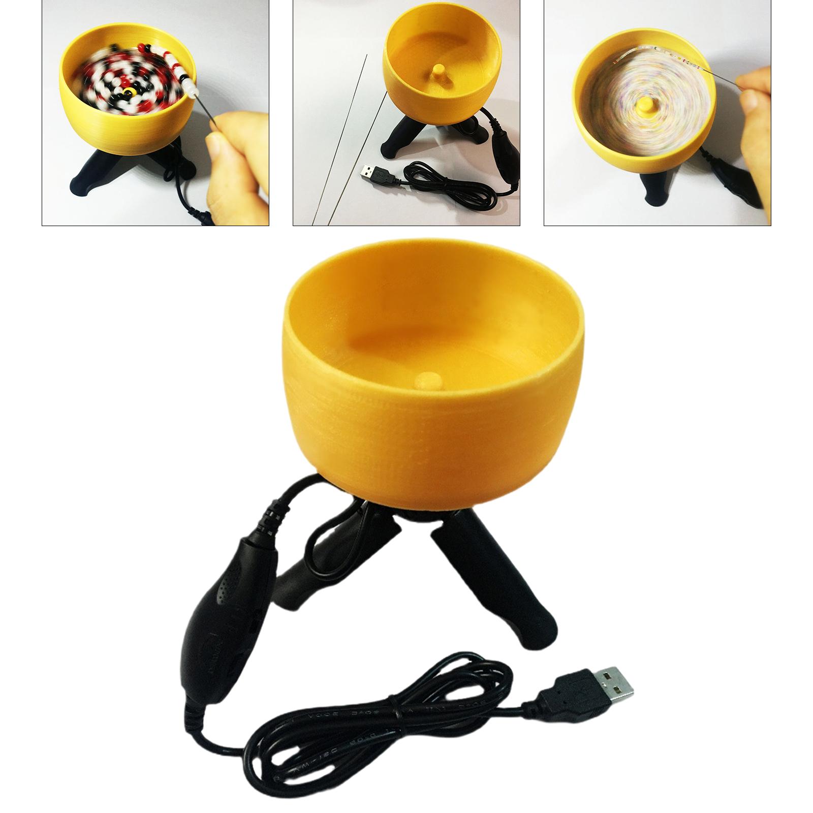 Elektrische Kraal Spinner Usb Draaien Vooruit Of Achteruit, spin Kralen Kom Loader Voor Ambachten Seed Bead Diy Sieraden Maken Kettingen