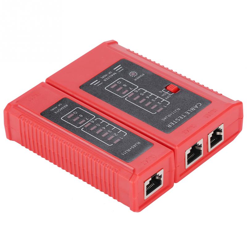 WZ-468 RJ45 y RJ11 tester de cable de red Ethernet LAN herramienta de prueba de cables herramientas de medición de red