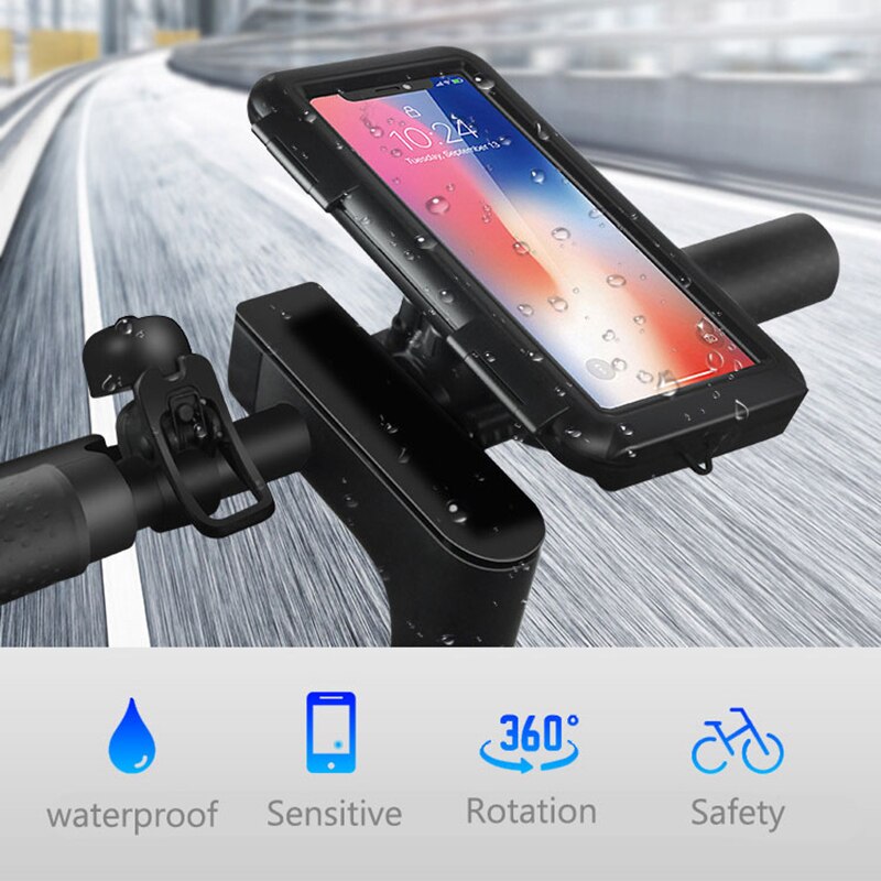6.8 Inch Waterdichte Fiets Telefoon Houder Stand Bike Mtb Motorfiets Fietsen Tas Touch Screen Fiets Accessoires Top Buis Zakken