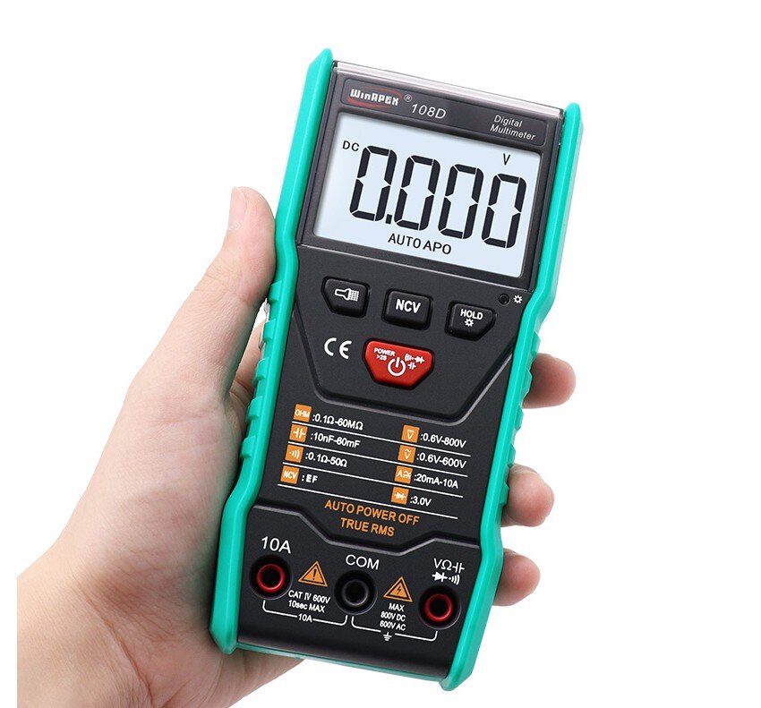 Digital Multimeter tester auto ranging True rms automatic TRMS 5999 Measuring with NCV LCD backlight Flashlight