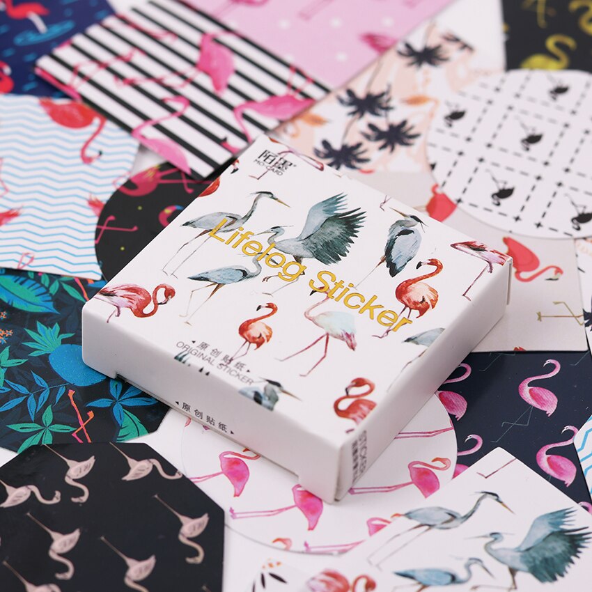 45PCS/set Animal Diary Stickers Pack Kawaii Planner Scrapbooking Sticky Stationery Escolar School Supplies