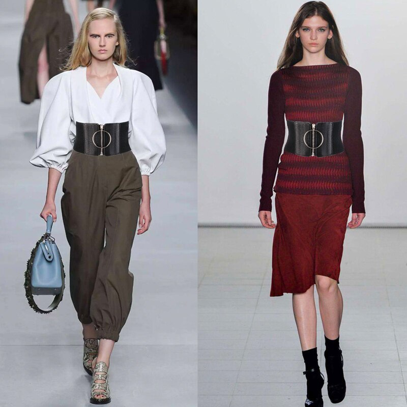 Korzetový opasok plus size ceinture femme elastické opasky pre ženy široké cummerbunds čierna pu koža strečový tvarovač pása cintos
