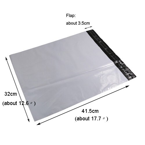 50 st plast kuvertpåse bud förvaringspåsar självhäftande plast express poly postpåsar brevpapper kuvert: 50 st 32 x 45cm