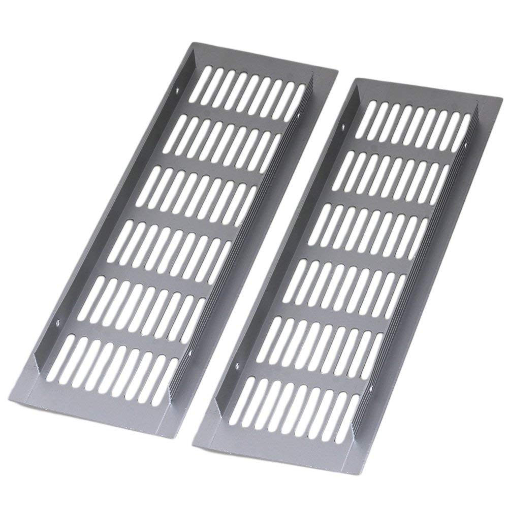 2 stk firkantet 150mm 200mm 250mm 300mm udluftningsgitter aluminium ventilation åndbar: 250mm