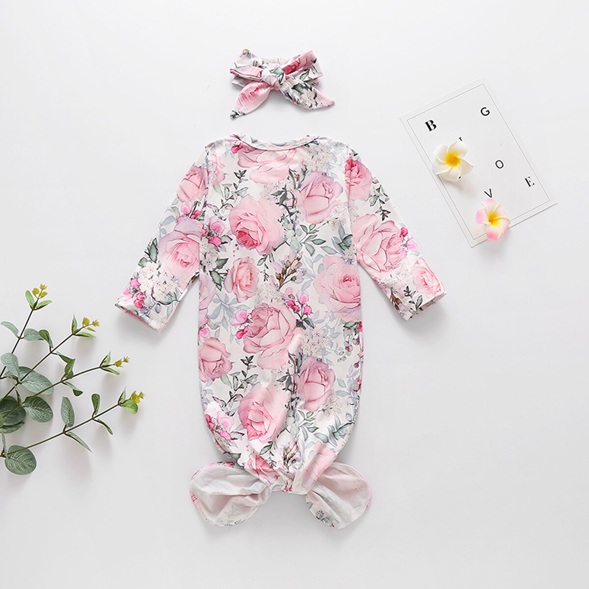 Imcute Neueste Kleinkind Baby Junge Mädchen Strampler Playsuits Karosserie Nachtwäsche Pyjama Stirnband Kleidung freundlicher Baby Mädchen Decke Schwellen