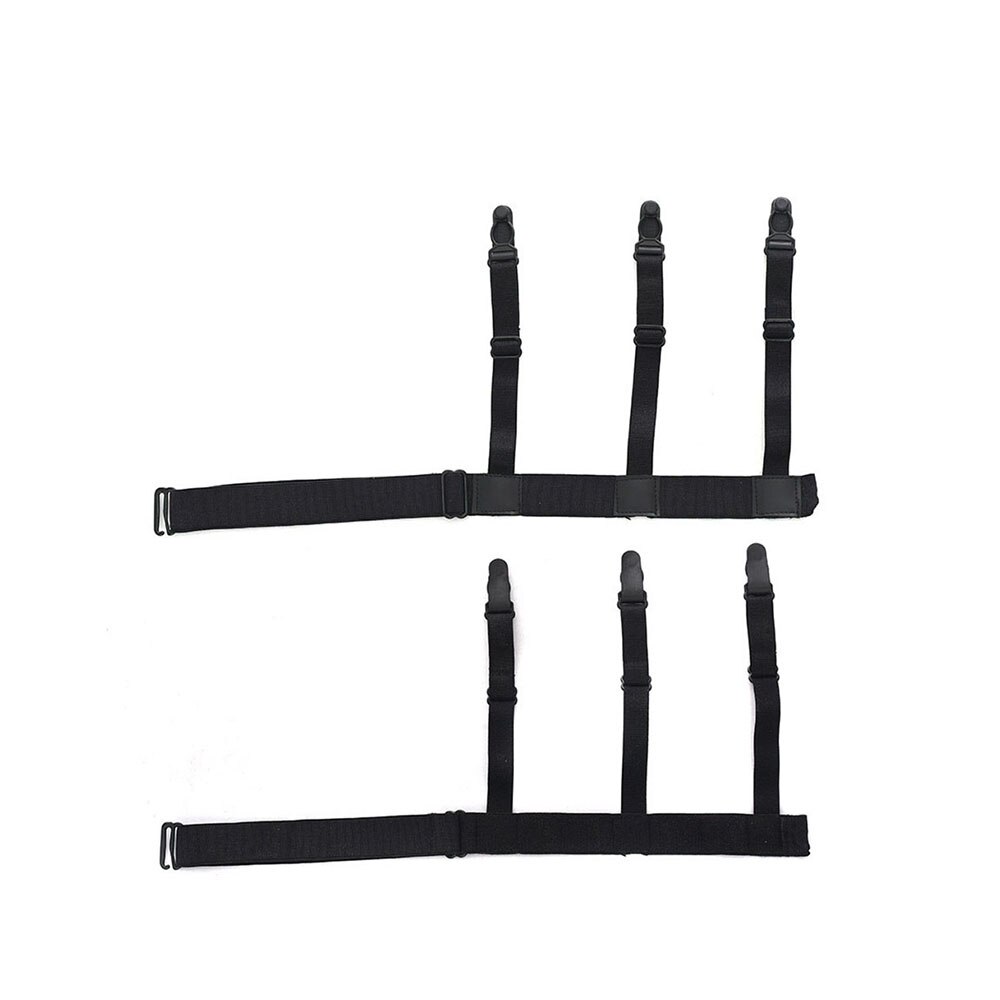 Bandjes Sok Antislip Klemmen Been Bretels Verstelbare Elastische Shirt Houders Mannen Shirt Blijft Garters 2 Stks/set: Default Title