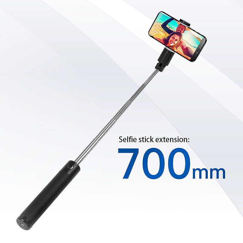 Portable Selfie Stick Extendable Bluetooth Selfie Stick with Remote Control for iPhone