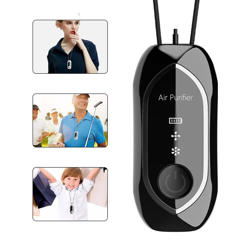 Rensningsionisator mini anion lille bærbar usb hals ionisk intelligent røgluftrenser/halsluftrenser