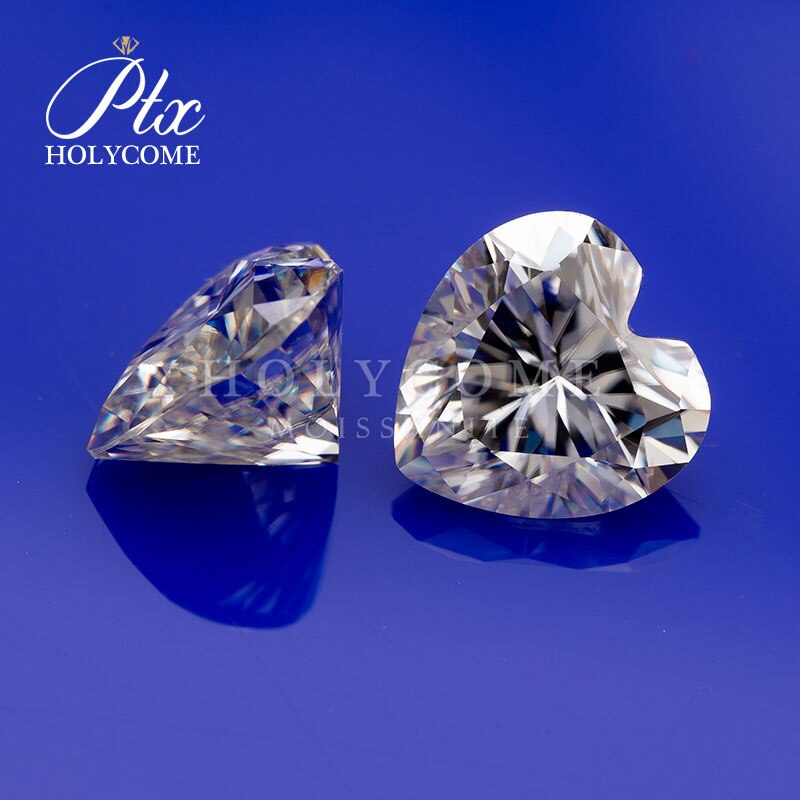 Fabricação direta-venda branco solto coração corte 6x6mm moissanite diamante