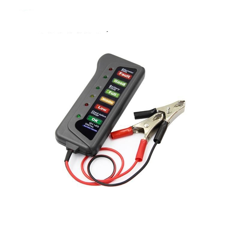 12V car battery tester, motorcycle battery tester, portable battery tester