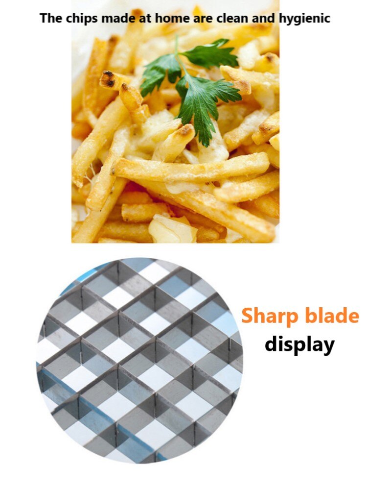 One step French fries cutter, a sharp tool for making French fries, and a multifunctional vegetable cutter
