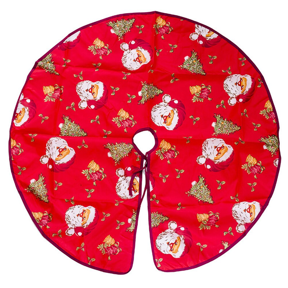 60/90cm kerstboomrokjes met bloemenprint als vloermat voor een kerstfeest of festival, kerstversiering voor een kleine boom: Type b / 60cm