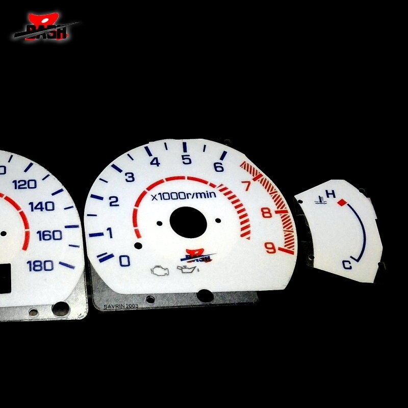 DASH EL Glow Gauge for Savrin 1999~2003 Reverse Glow White face Blue Green Lighting