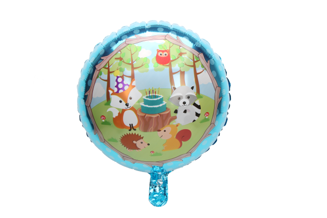 6Pcs 1Pcs Baby Shower Forest Theme Party Balloons Set Cartoon Amnimal Fox Squirrel Animal Balloons Birthday Party Decorations: no.5 balloon