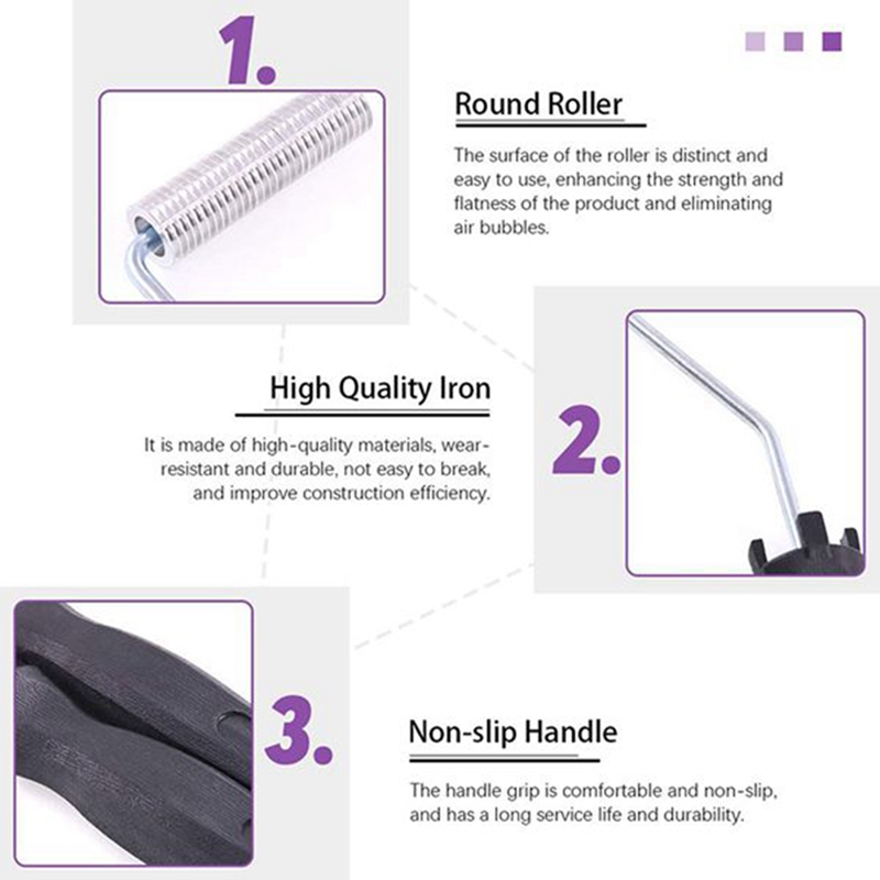 Kit de rouleaux verticaux en plastique renforcé de fibres de verre, 5 pièces, bandes de palette en aluminium, pour travaux de réparation de bateau et baignoire