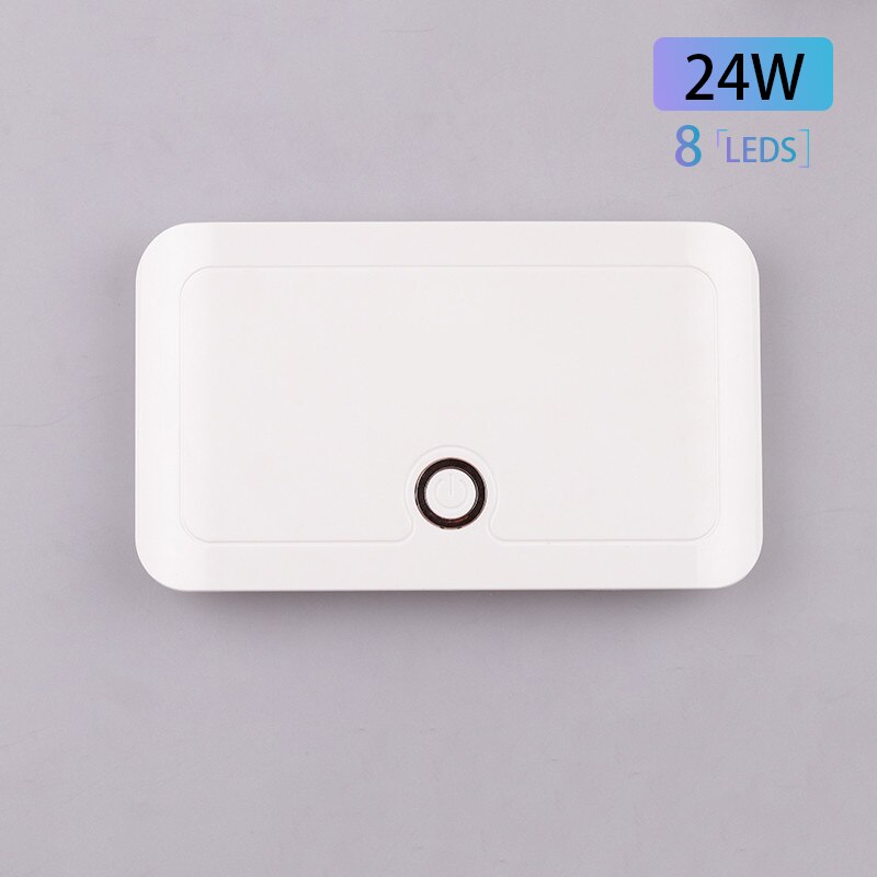 Mini lámpara UV/LED para uñas, 88W/9W, patrones personalizados, interfaz USB portátil, conveniente para uso doméstico, secador de uñas al por mayor: H8PLUS (White)